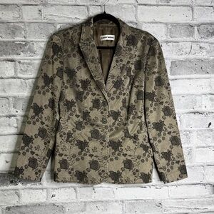 Gerry Weber Women's Taupe Floral Blazer